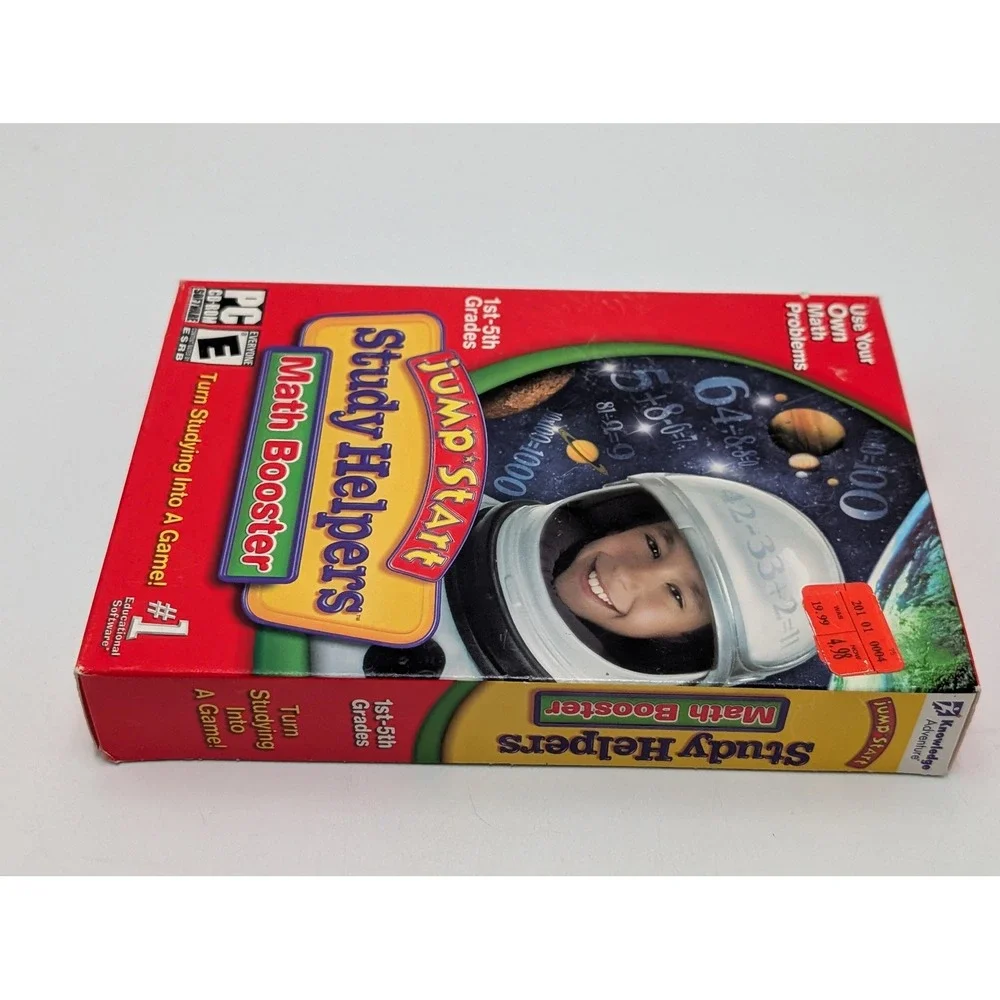 JumpStart Study Helpers Math Booster PC Mac Software 1st-5th Grade Sealed